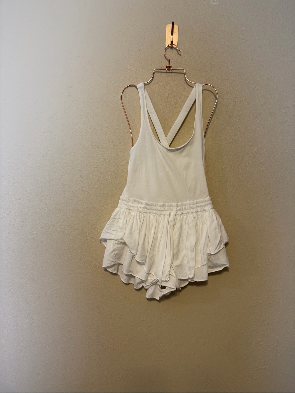 FREE PEOPLE Movement White Prima Shortsie Size Small - Picture 4 of 9